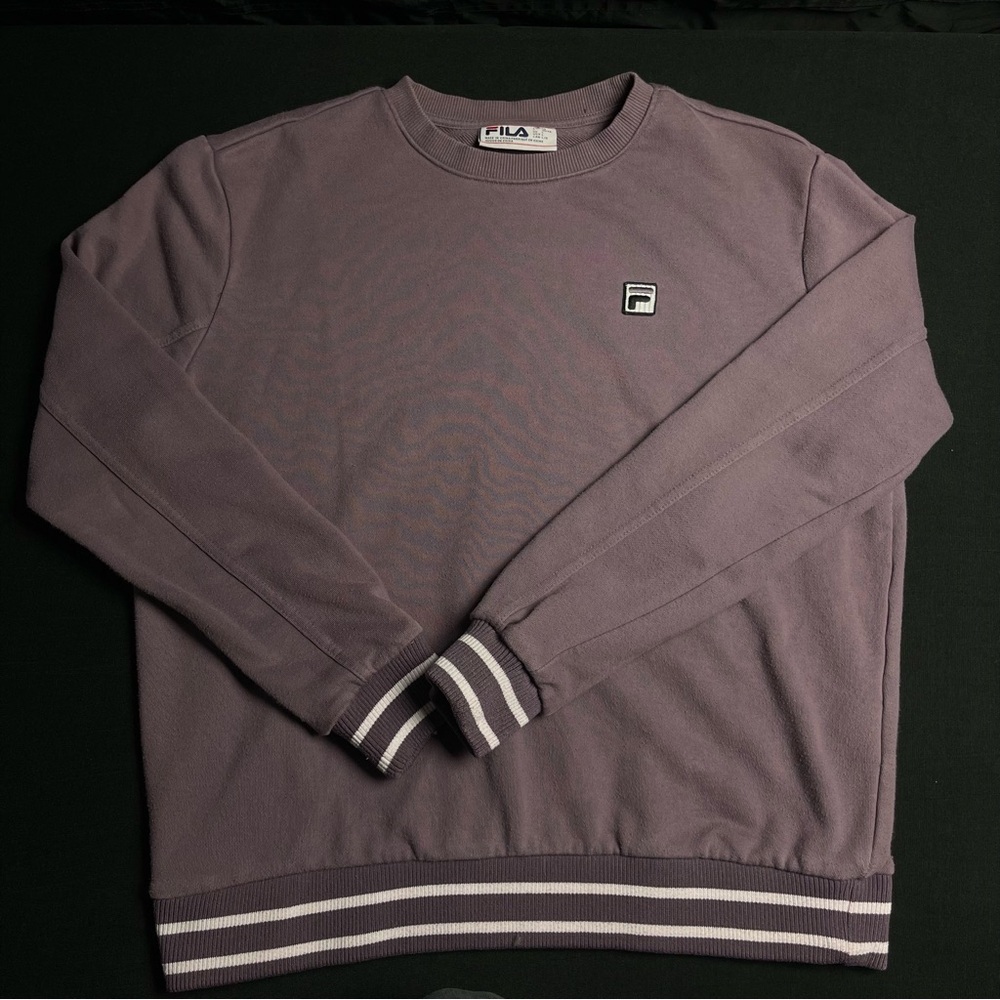 Fila Men's Lavender Crewneck Sweater